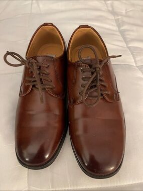 Tip Top - Kids Brown Leather Dress Shoes